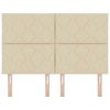vidaXL Kopfteil Creme 160 cm Stoff