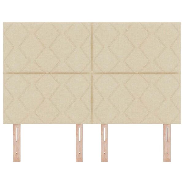 vidaXL Kopfteil Creme 160 cm Stoff