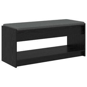 vidaXL Flurbank Schwarz Eichen-Optik 103 x 38 x 45 cm