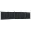 vidaXL Zaunelement Grau 872x186 cm WPC