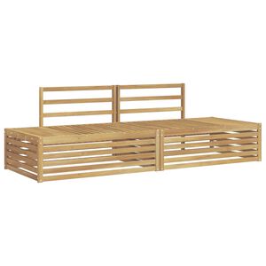 vidaXL 2 stk. Outdoor-Sofagarnitur Wei&szlig;