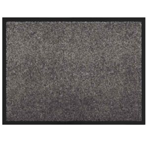 vidaXL Fu&szlig;matte Hellgrau 80 x 60 x 1,2 cm Teddystoff