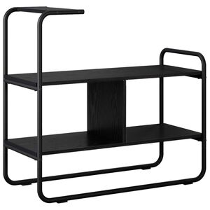 vidaXL Konsolentisch Schwarze Eiche 80 x 35 x 75 cm Holzwerkstoff