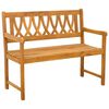 vidaXL Bank Outdoor 2 -Sitzer 110 x 56 x 90 cm Massivholz Akazie Natur