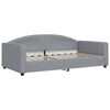 vidaXL Tagesbett Hellgrau 100x190 cm Stoff