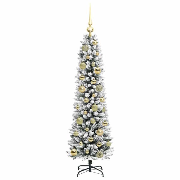 vidaXL K&uuml;nstlicher Weihnachtsbaum mit 150 LEDs mit St&auml;nder Wei&szlig; 120 cm