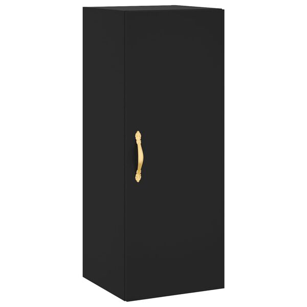 vidaXL Wandschrank Schwarz 34,5x34x90 cm