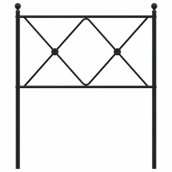 vidaXL Ersatz-Kopfteil Metall Schwarz 80 cm