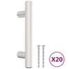 vidaXL M&ouml;belgriffe 20 Stk. Silbern 64 mm Edelstahl
