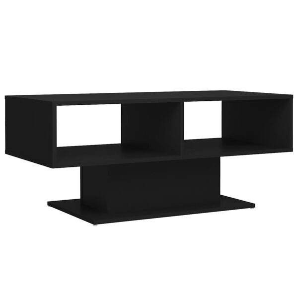 vidaXL Couchtisch Schwarz 103,5x50x44,5 cm Holzwerkstoff