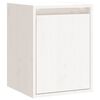 vidaXL Wandschrank Wei&szlig; 30x30x40 cm Massivholz Kiefer