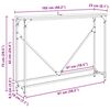 vidaXL Konsolentisch Artisan-Eiche 102 x 23 x 75 cm Holzwerkstoff