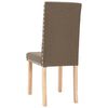 vidaXL Esszimmerst&uuml;hle 2 Stk. Taupe Stoff