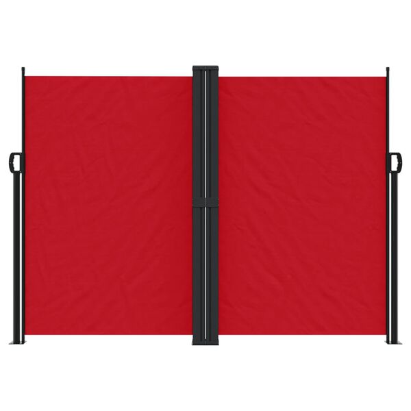 vidaXL Seitenmarkise Ausziehbar Rot 180x1200 cm