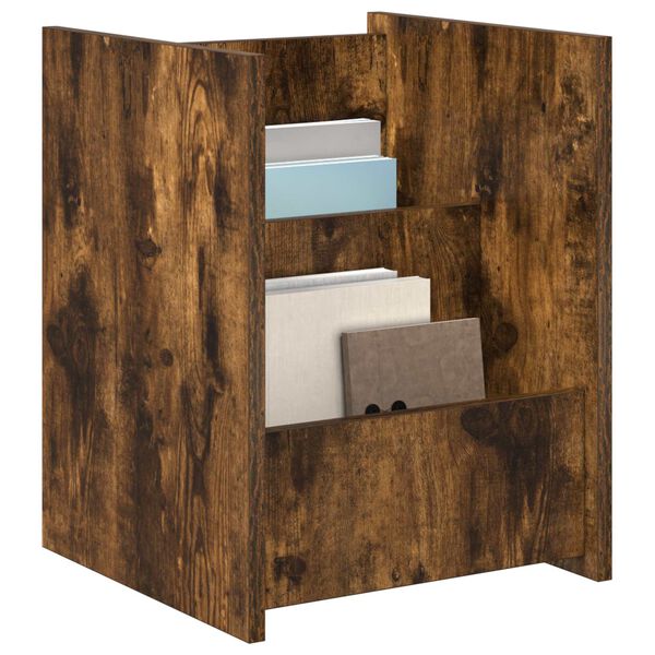 vidaXL Magazinregal Ger&auml;ucherte Eiche 35 x 35 x 45 cm Holzwerkstoff