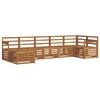 vidaXL Outdoor-Sofagarnitur 7 Stk. Natur