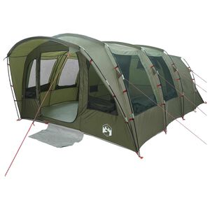 vidaXL Tunnelzelt Olivgr&uuml;n 427 x 315 x 178 cm Polyester und Stahl