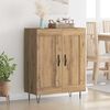 vidaXL Sideboard Artisan-Eiche 69,5 x 34 x 90 cm Verbundholz und Eisen