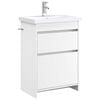 vidaXL Badezimmerm&ouml;bel-Set Wei&szlig; 61 x 40 x 84,5 cm Holzwerkstoff