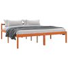 vidaXL Bettrahmen Wachsbraun 180 x 200 cm Massives Kiefernholz