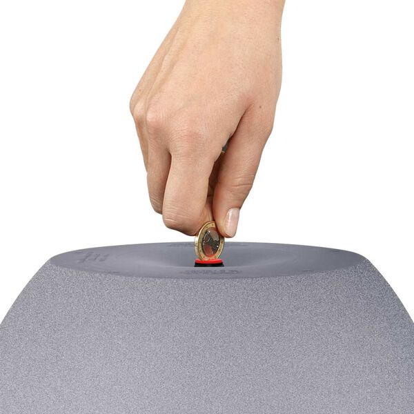 LECHUZA Pflanzgef&auml;&szlig; CUBETO Stone 30 ALL-IN-ONE Steingrau 13830