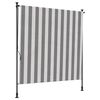 vidaXL Outdoor Rollo Anthrazit und Wei&szlig; 100 x 270 cm