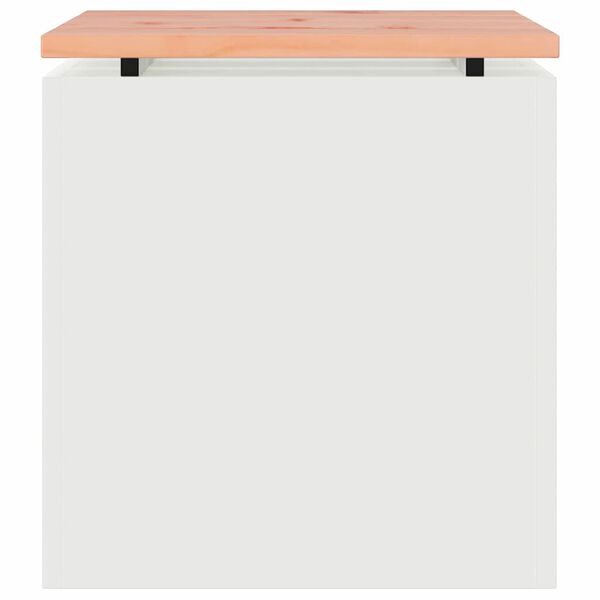 vidaXL Gartenbank Wei&szlig; 40 x 40 x 43 cm