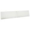 vidaXL St&uuml;tzmauer 2 stk. 100 x 12 x 50 cm Stahl Wei&szlig;