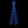 vidaXL LED-Weihnachtsbaum Kegelform Blau 108 LEDs 70x180 cm