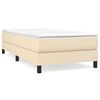 vidaXL Boxspringbettgestell Creme 80x200 cm Stoff