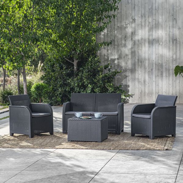 Keter Gartenst&uuml;hle Rosalie 2 Stk. Graphitgrau