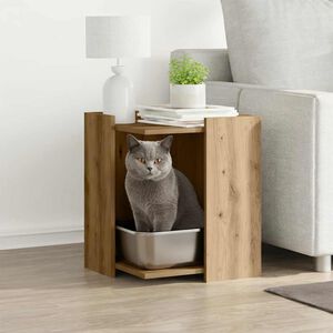 vidaXL Katzenklo Artisan-Eiche 42x42x51 cm Holzwerkstoff