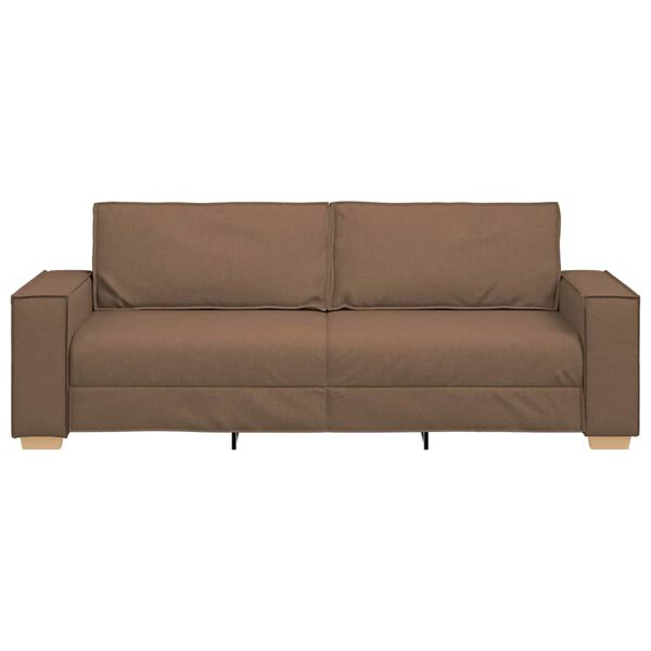 vidaXL 3-Sitzer-Sofa Braun 180 cm Stoff