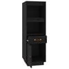 vidaXL Highboard Schwarz 34x40x108,5 cm Massivholz Kiefer
