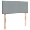 vidaXL Boxspringbett mit Matratze Hellgrau 120x200 cm Stoff