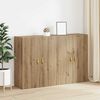 vidaXL Wandschrank 2 pcs Artisan-Eiche 69,5 x 34 x 90 cm Holzwerkstoff