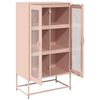 vidaXL Highboard Rosa 68x39x123 cm Stahl