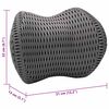 vidaXL Nackenst&uuml;tzkissen Schwarz 30,5 x 21,5 x 13 cm Viscoschaum