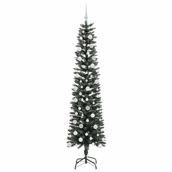 vidaXL K&uuml;nstlicher Weihnachtsbaum mit 300 LEDs mit St&auml;nder Gr&uuml;n 210 cm