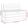 vidaXL Sitzbank Massives Mahagoniholz 86x40x60 cm