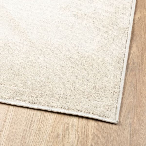 vidaXL Teppich OVIEDO Kurzflor Beige 200x200 cm