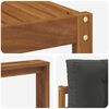 vidaXL Outdoor-Sofagarnitur mit Kissen 7 pcs Natur und Anthrazit