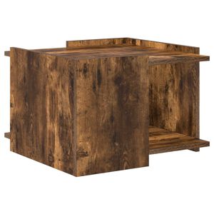 vidaXL Couchtisch Ger&auml;ucherte Eiche 50,5 x 50 x 33 cm Holzwerkstoff