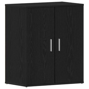 vidaXL Schuhschrank 60 x 35 x 70 cm Holzwerkstoff Schwarz Eichen-Optik