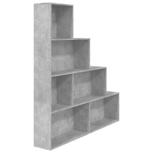 vidaXL B&uuml;cherregal/Raumteiler Betongrau 155x24x160 cm Holzwerkstoff