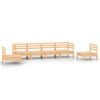 vidaXL 6-tlg. Garten-Lounge-Set Kiefer Massivholz