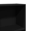 vidaXL Bücherregal Schwarz 60x24x143 cm Holzwerkstoff