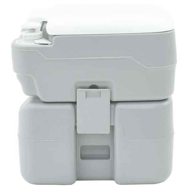 vidaXL Camping-Toilette Grau 41.5 x 36.5 x 42 cm