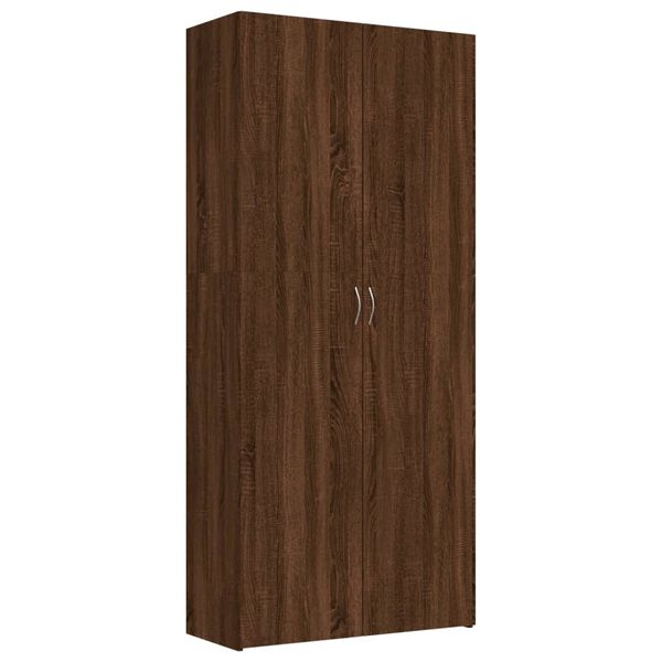 vidaXL Schuhschrank Braun Eichen-Optik 80x35,5x180 cm Holzwerkstoff