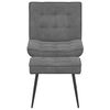 vidaXL Relaxsessel mit Hocker Dunkelgrau Samt